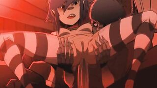 Noodle gets bum-buggered (Gorillaz)