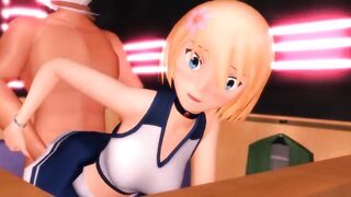 MMD Sexy Cute Blondie in the Champagne Room GV00150