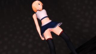 MMD Sexy Cute Blondie in the Champagne Room GV00150