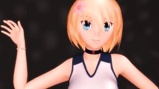 MMD Sexy Cute Blondie in the Champagne Room GV00150