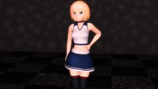 MMD Sexy Cute Blondie in the Champagne Room GV00150