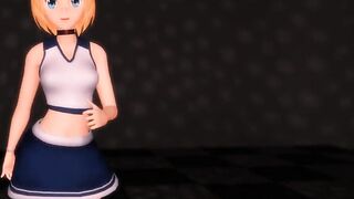 MMD Sexy Cute Blondie in the Champagne Room GV00150