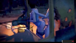 Sex with boyfriend on the street