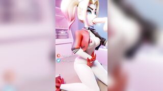 Obsessed Harley Quinn kneels before you