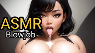 ASMR Mamadas babosas descuidadas, de garganta profunda y arcadas