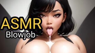 ASMR Mamadas babosas descuidadas, de garganta profunda y arcadas