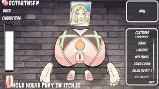 Zelda Glory Hole BDSM Bondage Creampie Missionary And DoggyStyle - Hole House