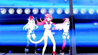 Honkai Impact: [MMD] Follow the Leader - Vodka girls (Rozaliya, Liliya, Delta)