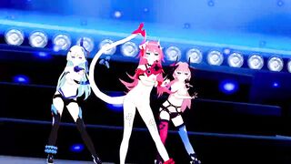 Honkai Impact: [MMD] Follow the Leader - Vodka girls (Rozaliya, Liliya, Delta)