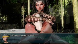 Amazon Fucks Goblin Layer in the Woods - Footjob Foreplay