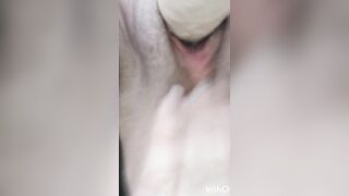 Sextape i fuck my dildo like a bitch, my pussy is very wet, 2nd part with real orgasm. My snap during the video