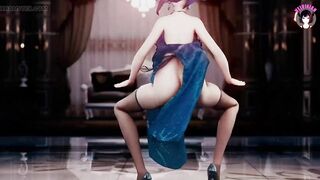 Sexy Dance In Hot Dress (3D HENTAI)