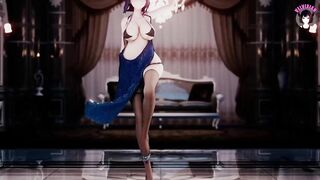 Sexy Dance In Hot Dress (3D HENTAI)