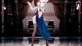 Sexy Dance In Hot Dress (3D HENTAI)