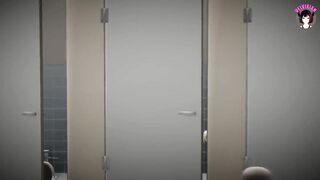 Jerking Off in a Public Toilet - Girl Decided Too (3D HENTAI)