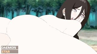 Hinata and Hanabi get fucked in the forest