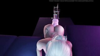 Speerph intense anal sex hot gaping ass huge sex machine big dildo cum filling internal gaping pussy pregnant with sperm