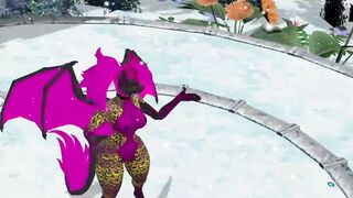 A Hell hound snolf dance for you in vrchat