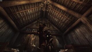 A strange magician came into my room. Its Skyrim baby!
