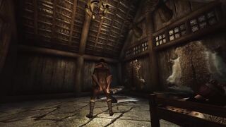 A strange magician came into my room. Its Skyrim baby!