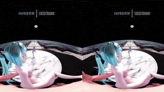 Vocaloid - Hatsune Miku Getting Fucked [VR 4K UNCENSORED HENTAI MMD]