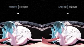 Vocaloid - Hatsune Miku Getting Fucked [VR 4K UNCENSORED HENTAI MMD]