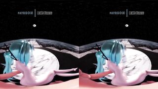 Vocaloid - Hatsune Miku Getting Fucked [VR 4K UNCENSORED HENTAI MMD]