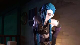 League of Legends - Night Time TV with Jinx (Clothed Version) (Animation with Sound)