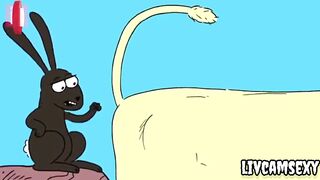 Rabbit pleases Lioness New cartoon porn 2023