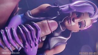 Overwatch Sombra Handjob Cum Sluts (polishedjadebell)