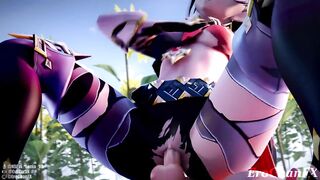 Genshin Impact Dehya reverse cowgirl 3D