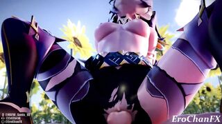 Genshin Impact Dehya reverse cowgirl 3D