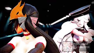 mmd r18 Azur LaneBuffed Graf Zeppelin vs Taihou sexy milf want anal creampie 3d hentai