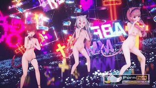 mmd r18 Spring of life Aqua Ayame Marine sexy bitch want to fuck hard 3d hentai