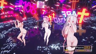 mmd r18 Spring of life Aqua Ayame Marine sexy bitch want to fuck hard 3d hentai