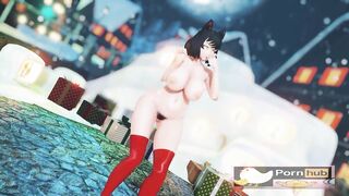 MMD R18 Xmas dance BLake sex dance 3d hentai