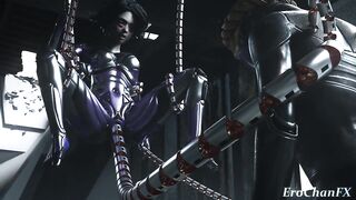 Alita battle angel bound and fucked by Atomic Heart machine