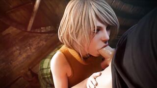 3D Compilation: Resident Evil Ashley Graham Blowjob Creampie Face Fuck Uncensored Hentai