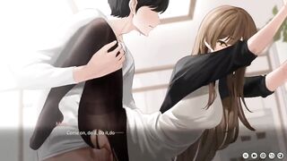 In kitchen Horny virgin girlfriend want hard rough sex big dick 18+ anime hentai cartoon sex game