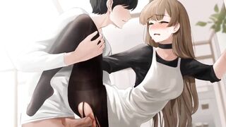 In kitchen Horny virgin girlfriend want hard rough sex big dick 18+ anime hentai cartoon sex game