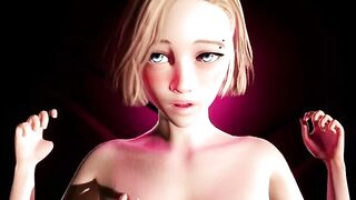 Massaging Spider Gwen tits!