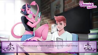 Succubus gangbangs everyone in this porn game - My Demonic Romance