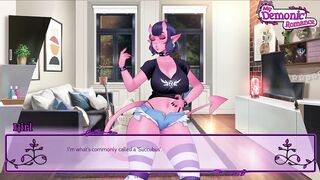 Succubus gangbangs everyone in this porn game - My Demonic Romance