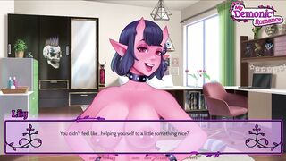 Succubus gangbangs everyone in this porn game - My Demonic Romance