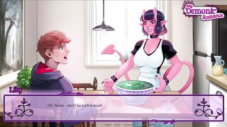Succubus gangbangs everyone in this porn game - My Demonic Romance