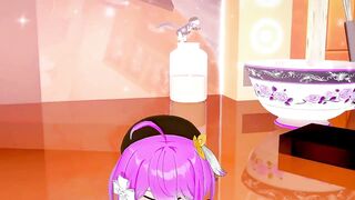 Griseo Honkai Impact Undress Dancing Hentai Song Melancholic Small Tits Girl MMD 3D Purple Hair