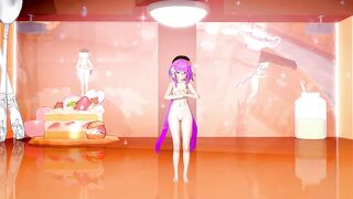 Griseo Honkai Impact Undress Dancing Hentai Song Melancholic Small Tits Girl MMD 3D Purple Hair
