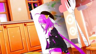Griseo Honkai Impact Undress Dancing Hentai Song Melancholic Small Tits Girl MMD 3D Purple Hair