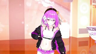 Griseo Honkai Impact Undress Dancing Hentai Song Melancholic Small Tits Girl MMD 3D Purple Hair