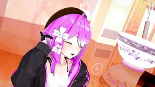 Griseo Honkai Impact Undress Dancing Hentai Song Melancholic Small Tits Girl MMD 3D Purple Hair